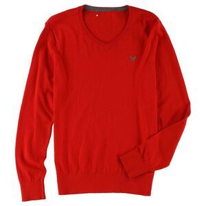Tags Weekly Mens LS Knit Sweater, Red, XS, DM